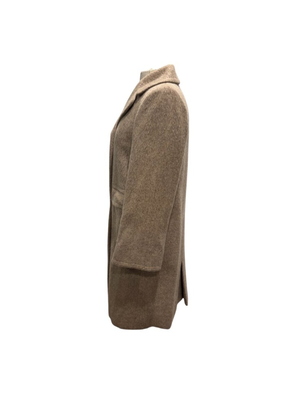 Vintage James B Tan & Co Women’s Brown Brushed Long Coat Tailored Classic - Picture 3 of 10